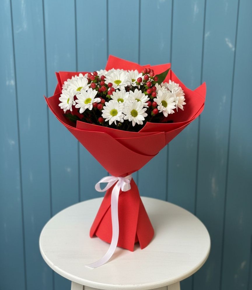 Букет цветов из: Хризантемы в Беловское