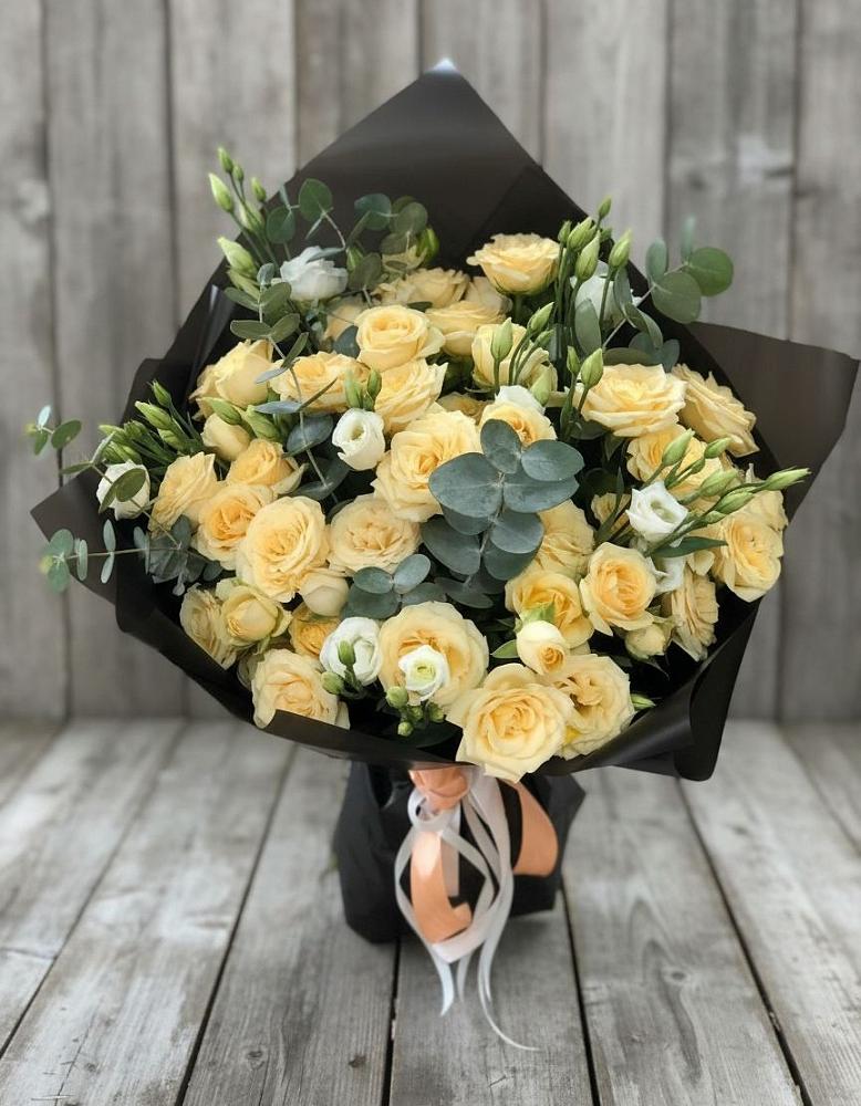 Букет цветов из: Розы и Лизиантусы в Беловское