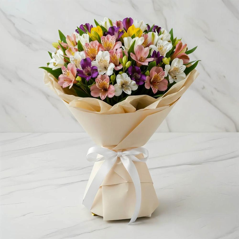 Букет цветов из: Альстромерии в Беловское