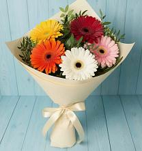Букет цветов из:  Герберы в Беловское