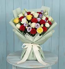 Букет цветов из:  Розы #REPLACE_PRED# Беловское