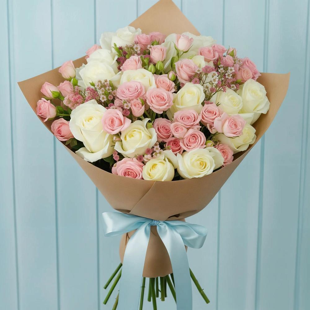 Букет цветов из: Розы в Беловское