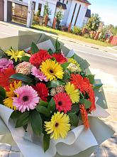Букет цветов из:  Герберы #REPLACE_PRED# Беловское
