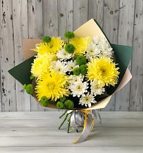 Букет цветов из:  Хризантемы #REPLACE_PRED# Беловское