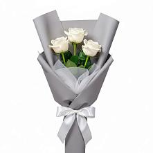 Букет 3 белые розы #REPLACE_PRED# Беловское