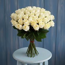 Букет 51 Белая роза Эдлесс Лав #REPLACE_PRED# Беловское