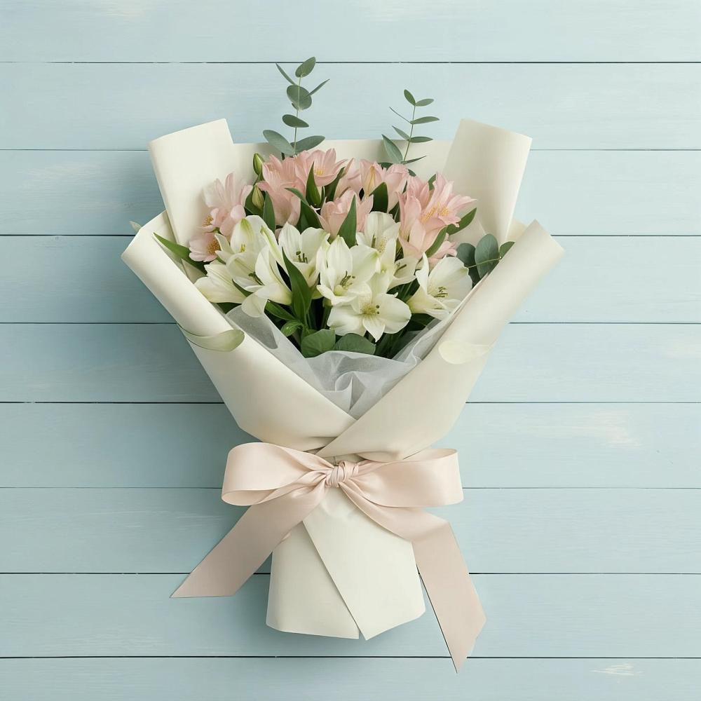Букет цветов из: Альстромерии в Беловское
