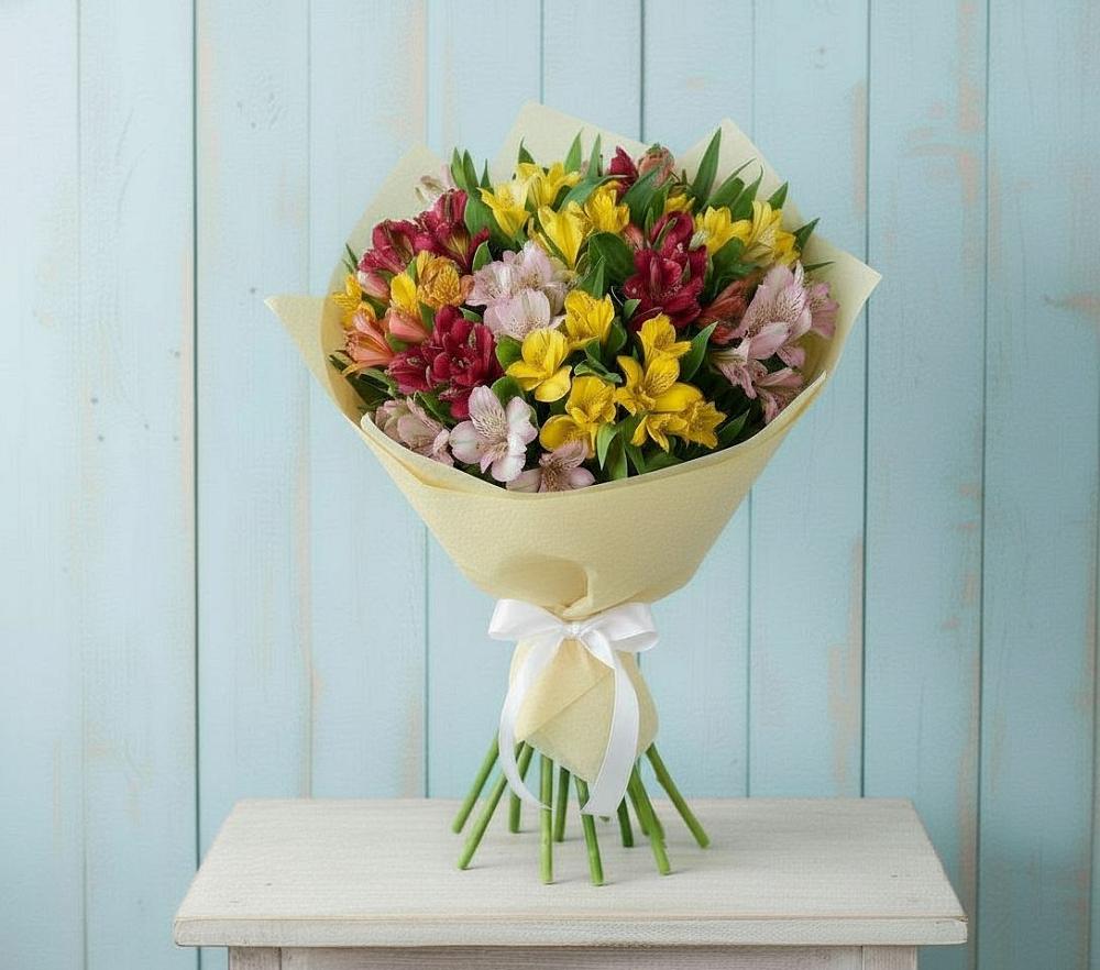 Букет цветов из: Альстромерии в Беловское