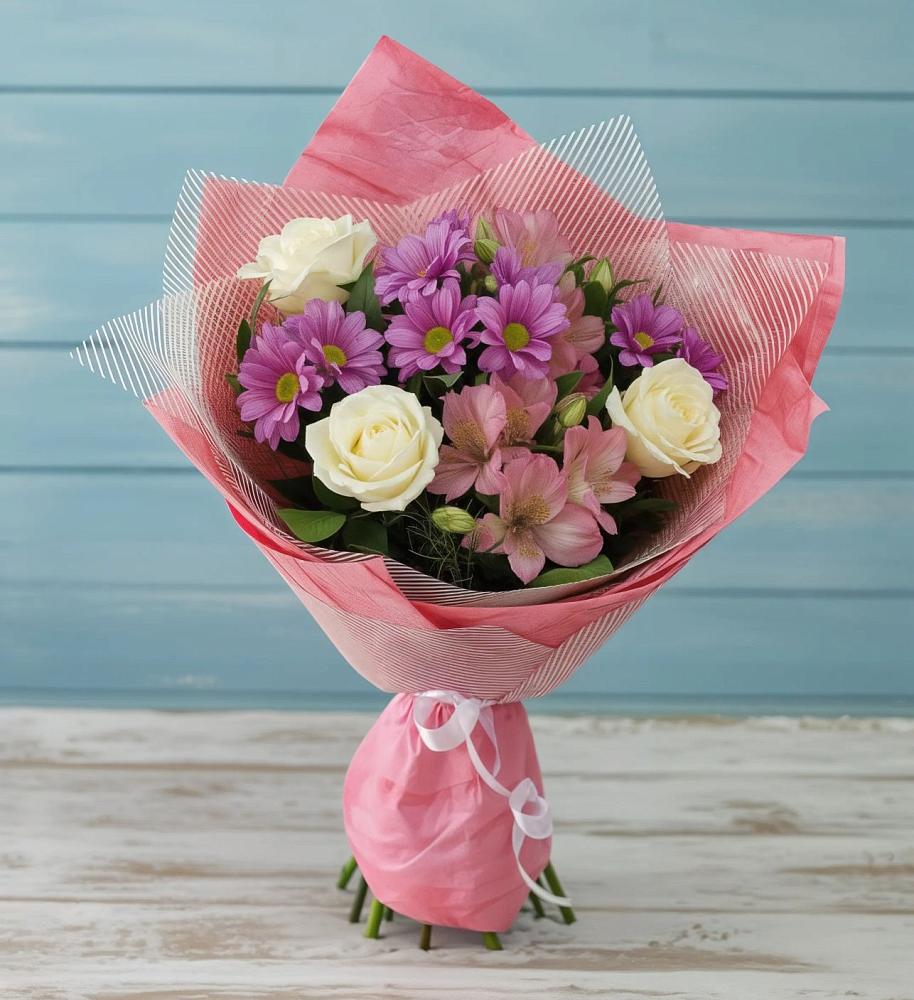 Букет цветов из: Герберы в Беловское